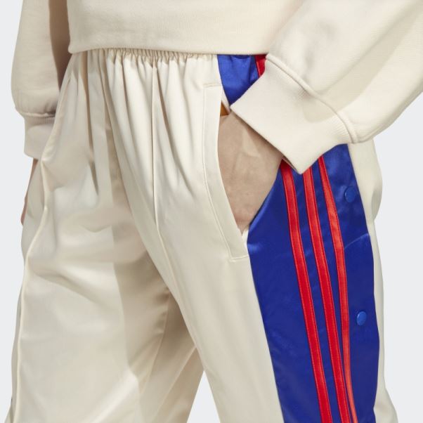 Adidas Pantalon Adibreak Satin Blanc