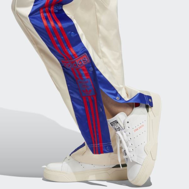 Adidas Pantalon Adibreak Satin Blanc