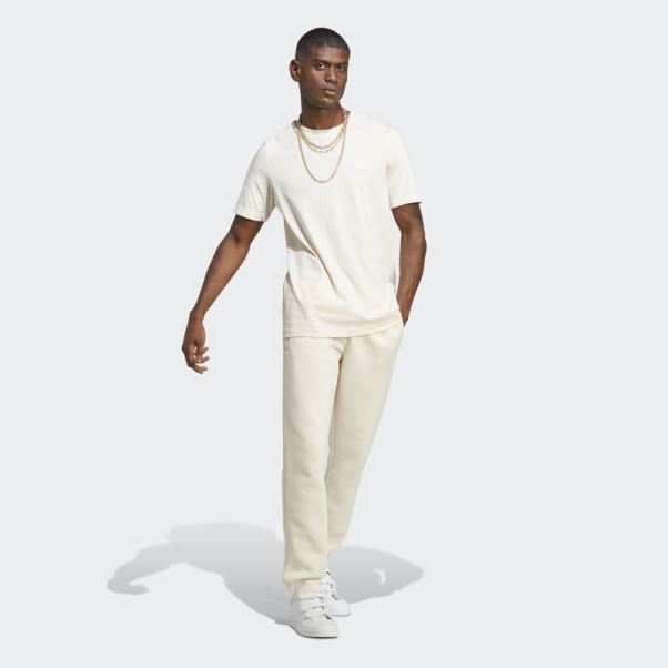 Pantalon Adidas Trefoil Essentials Blanc