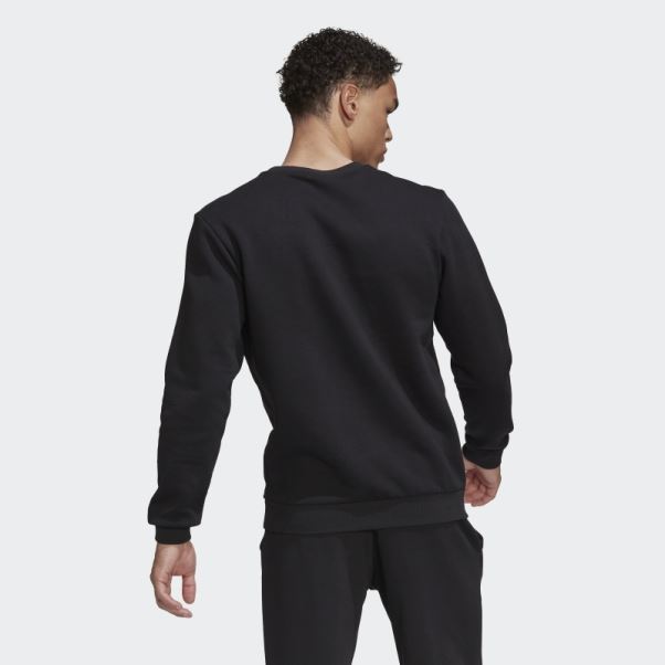 Sweat Adidas Essentials Gros Logo Blanc Stylé