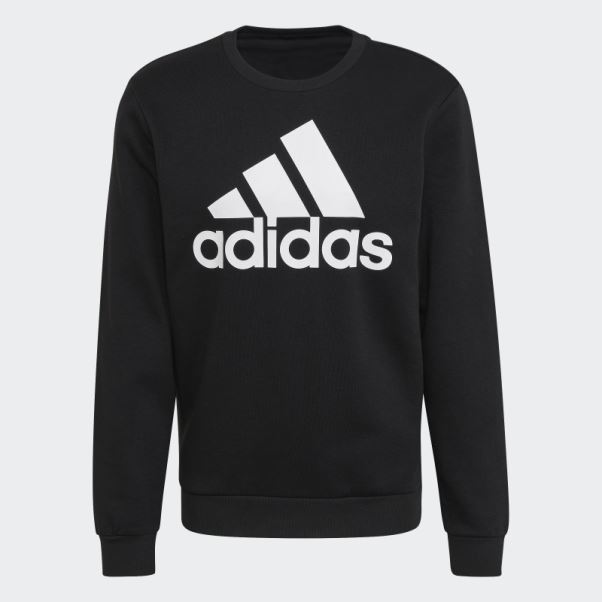 Sweat Adidas Essentials Gros Logo Blanc Stylé