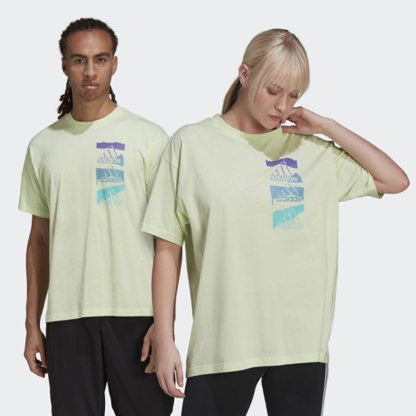 T-shirt En Jersey Simple Brandlove Essentials (non Genré) Citron Vert Adidas