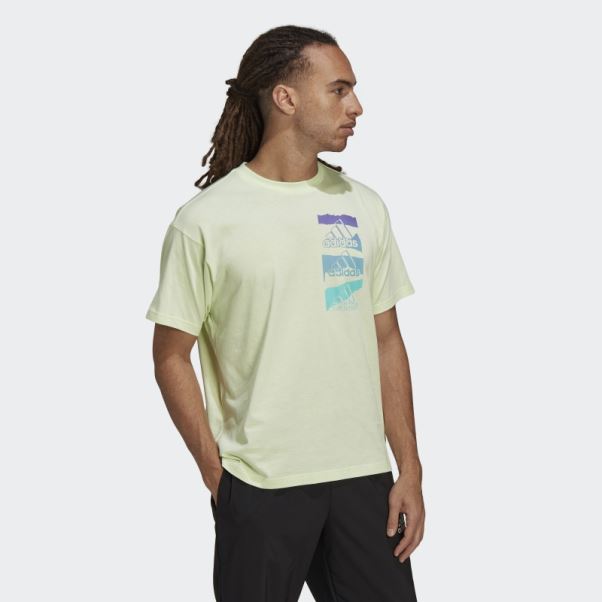 T-shirt En Jersey Simple Brandlove Essentials (non Genré) Citron Vert Adidas