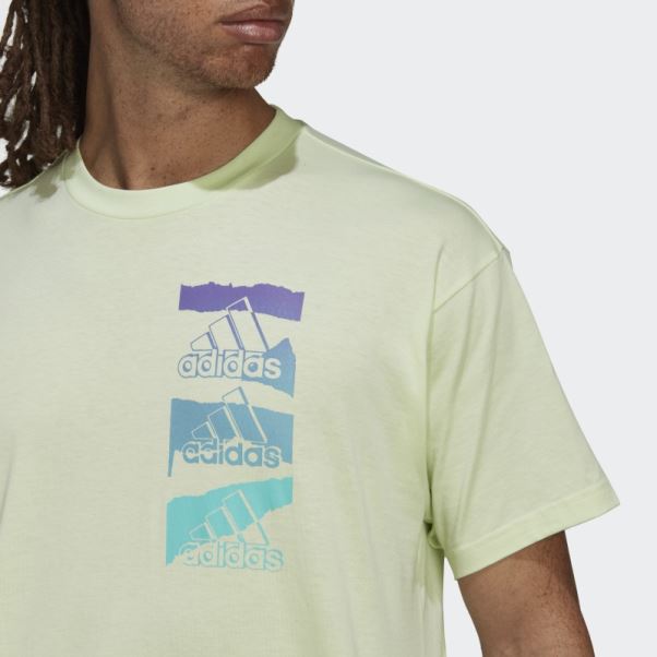 T-shirt En Jersey Simple Brandlove Essentials (non Genré) Citron Vert Adidas