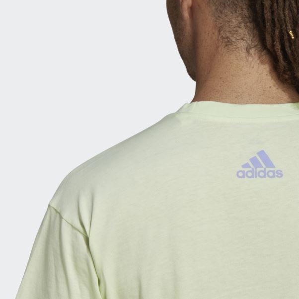 T-shirt En Jersey Simple Brandlove Essentials (non Genré) Citron Vert Adidas