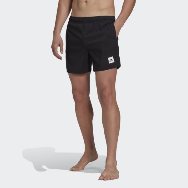 Adidas Short De Bain Court Uni Noir
