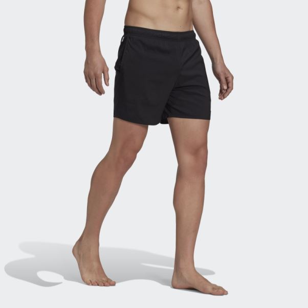 Adidas Short De Bain Court Uni Noir