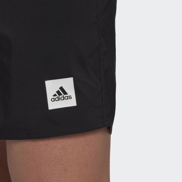 Adidas Short De Bain Court Uni Noir