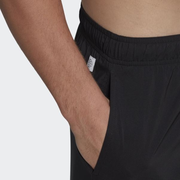 Adidas Short De Bain Court Uni Noir