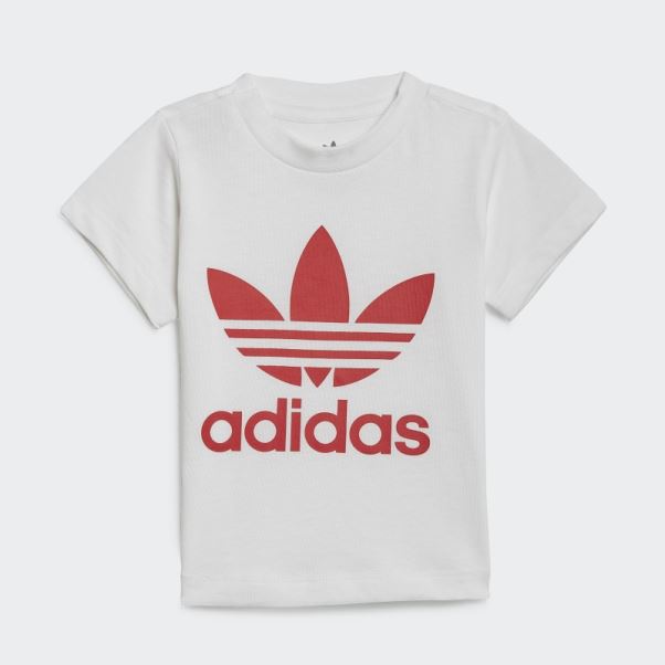 Ensemble T-shirt Short Adidas Trèfle Blanc