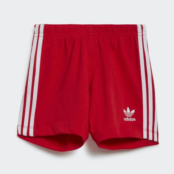 Ensemble T-shirt Short Adidas Trèfle Blanc