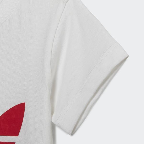 Ensemble T-shirt Short Adidas Trèfle Blanc
