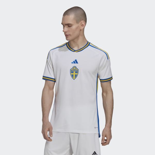 Maillot Sweden 22 Extérieur Blanc Adidas