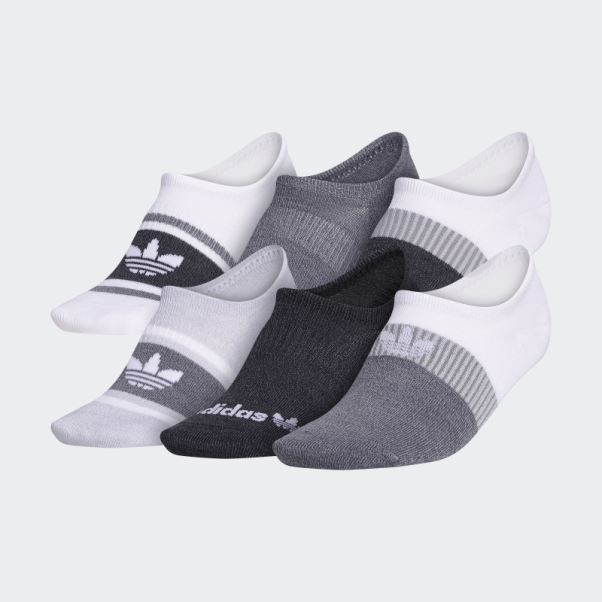 Chaussettes Super Invisibles Superlite Dégradées 6 Paires Blanc Adidas