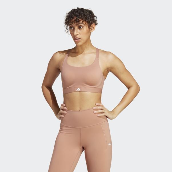 Soutien-gorge D'entraînement à Maintien élevé Adidas Sur Mesure Impact Luxe Terre Battue