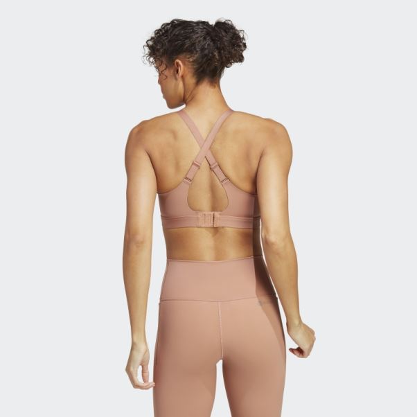 Soutien-gorge D'entraînement à Maintien élevé Adidas Sur Mesure Impact Luxe Terre Battue