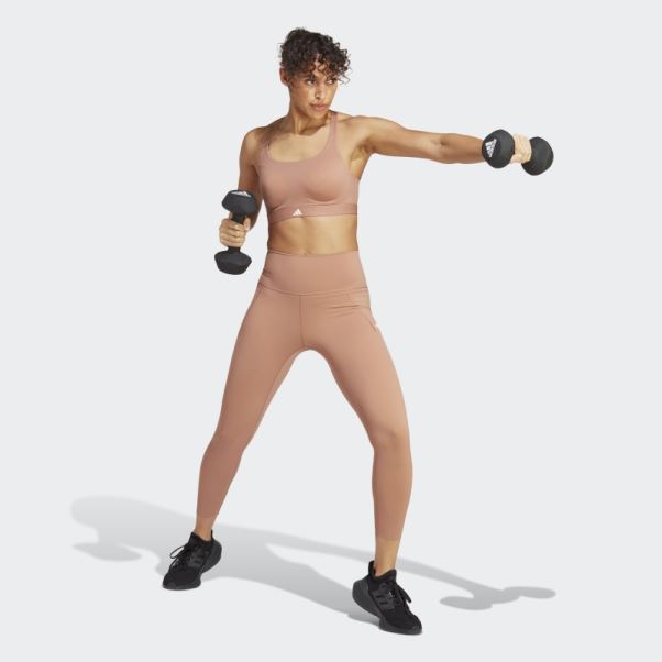 Soutien-gorge D'entraînement à Maintien élevé Adidas Sur Mesure Impact Luxe Terre Battue