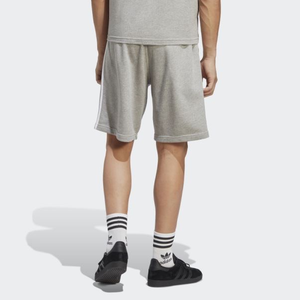 Short De Survêtement Adicolor Classics 3 Bandes Gris Moyen Adidas