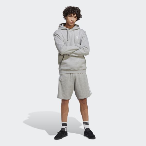 Short De Survêtement Adicolor Classics 3 Bandes Gris Moyen Adidas