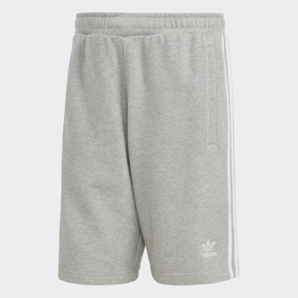 Short De Survêtement Adicolor Classics 3 Bandes Gris Moyen Adidas