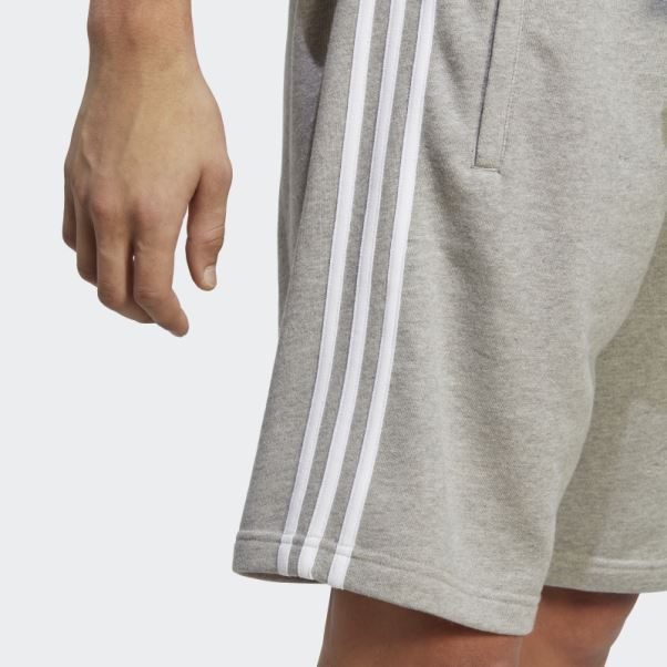 Short De Survêtement Adicolor Classics 3 Bandes Gris Moyen Adidas