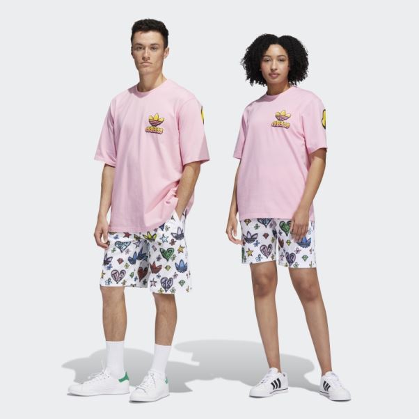 Short Adidas Jeremy Scott Monogram Blanc (non Genré)