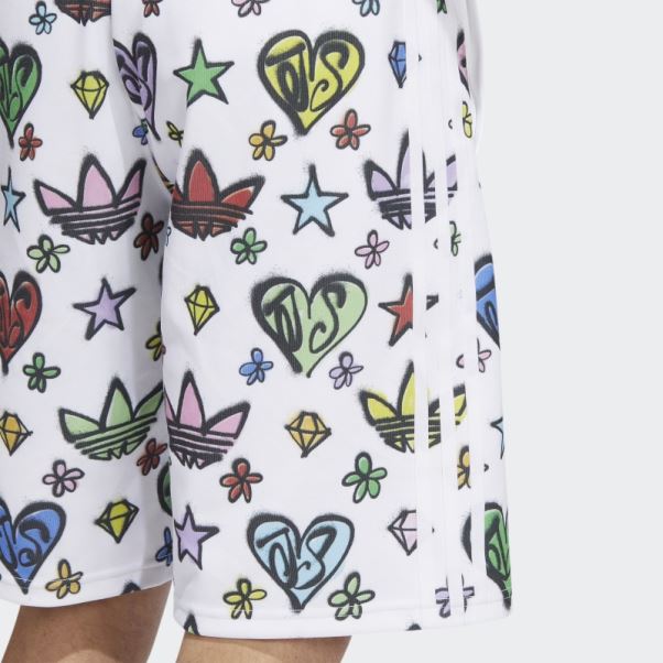 Short Adidas Jeremy Scott Monogram Blanc (non Genré)