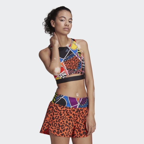 Soutien-gorge à Maintien Moyen Adidas Rich Mnisi Orange Vrai