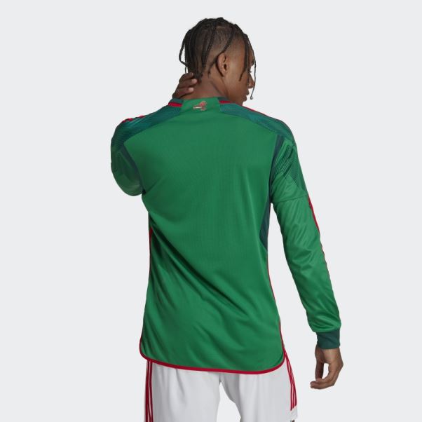 Adidas Mexico 22 Maillot Domicile Manches Longues Vert