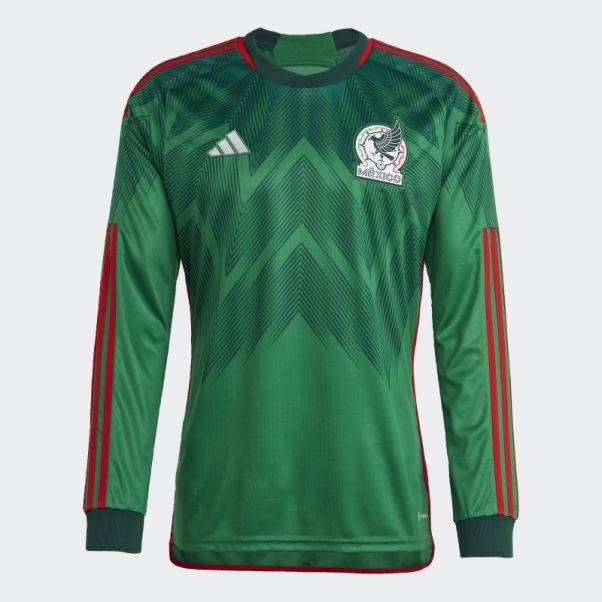 Adidas Mexico 22 Maillot Domicile Manches Longues Vert