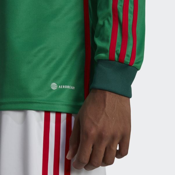 Adidas Mexico 22 Maillot Domicile Manches Longues Vert