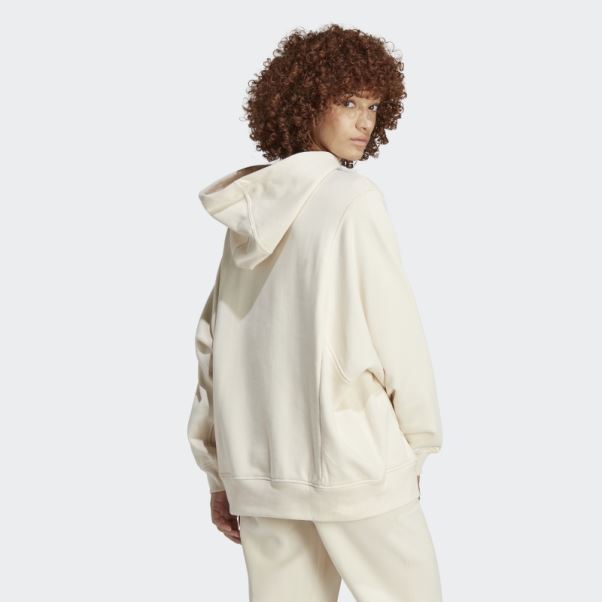 Sweat à Capuche Adidas Premium Essentials Blanc