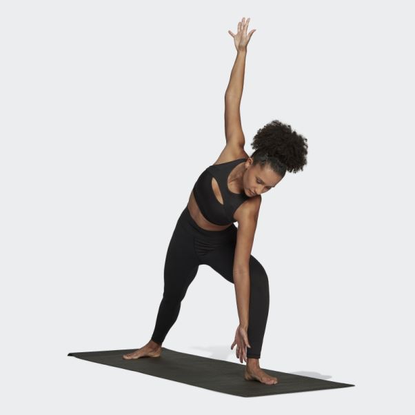 Yoga Studio Luxe Wind Legging Côtelé Taille Super Haute Adidas Noir