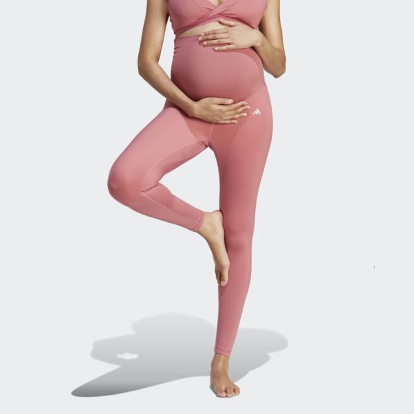 Legging Yoga 7/8 (maternité) Rose Adidas