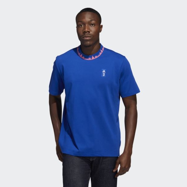 T-shirt En Coton épais Lifestyler De La Juventus Royal Adidas