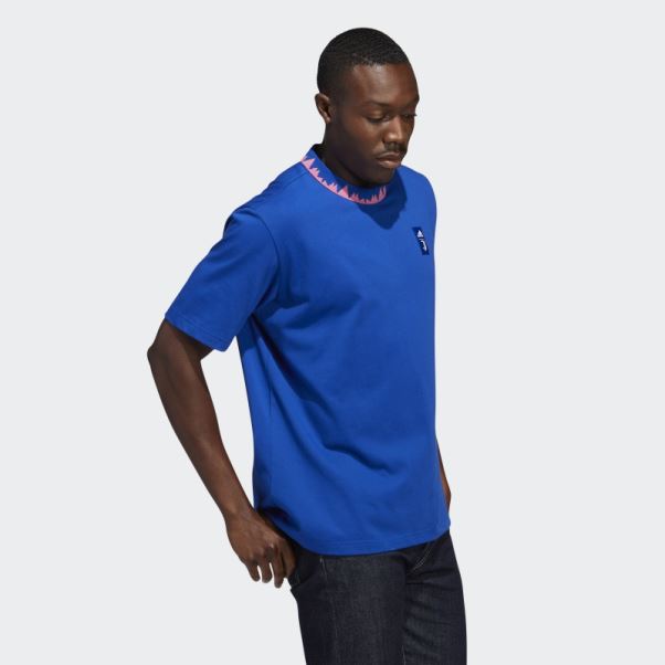 T-shirt En Coton épais Lifestyler De La Juventus Royal Adidas
