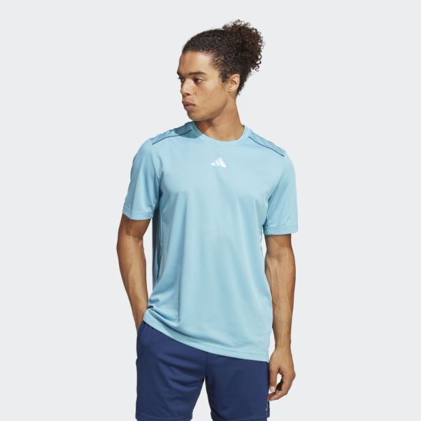 T-shirt Logo Base D'entraînement Adidas Bleu
