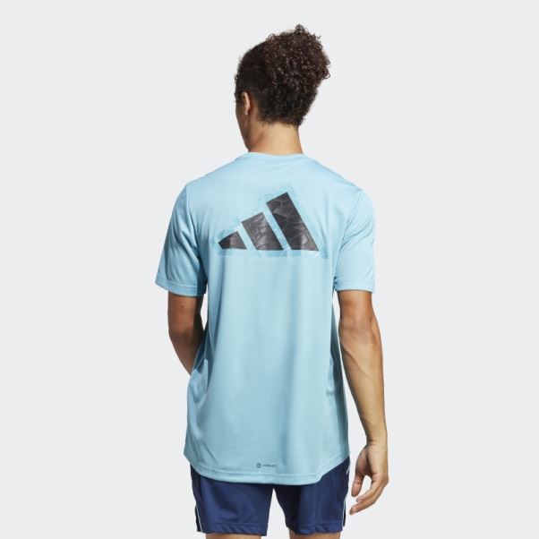 T-shirt Logo Base D'entraînement Adidas Bleu