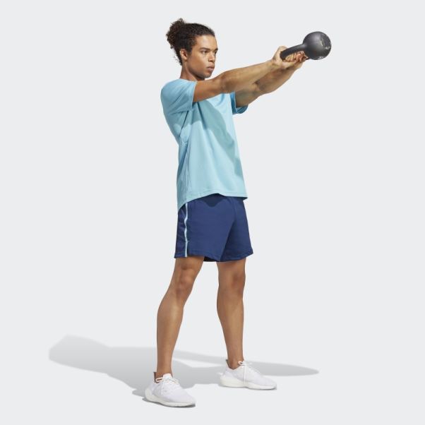 T-shirt Logo Base D'entraînement Adidas Bleu