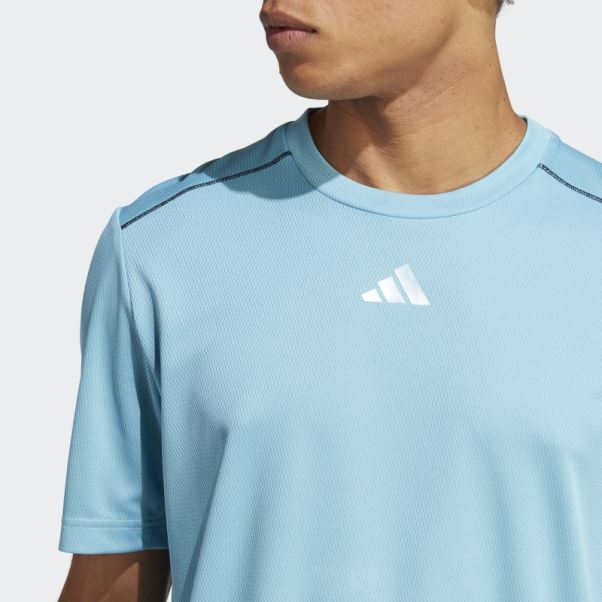 T-shirt Logo Base D'entraînement Adidas Bleu
