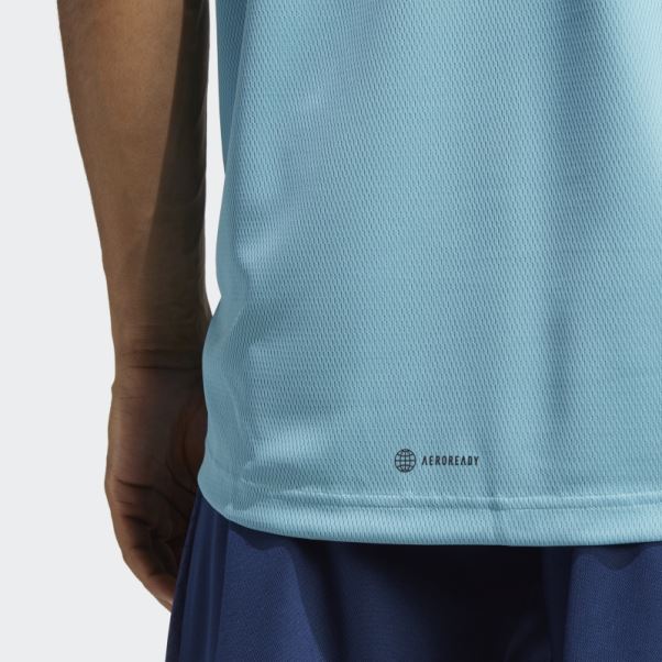 T-shirt Logo Base D'entraînement Adidas Bleu