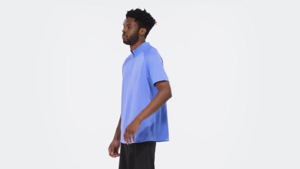 Polo De Golf Adidas Texture (taille Plus) Bleu