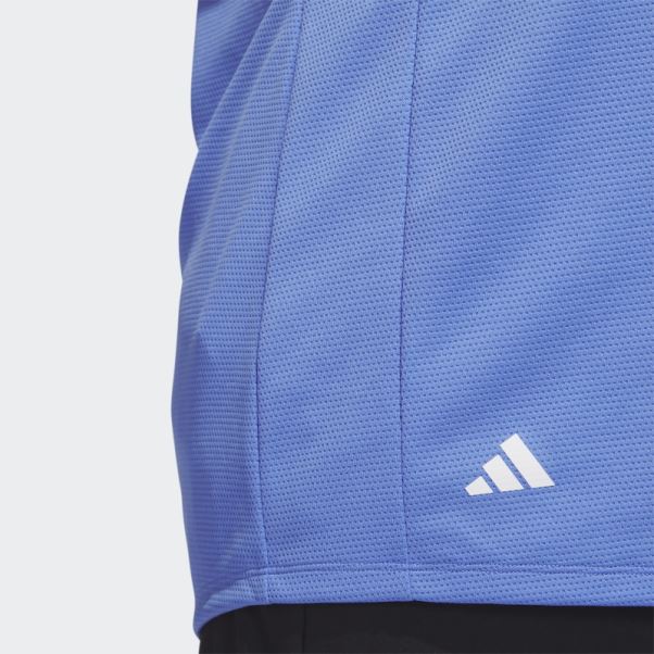 Polo De Golf Adidas Texture (taille Plus) Bleu