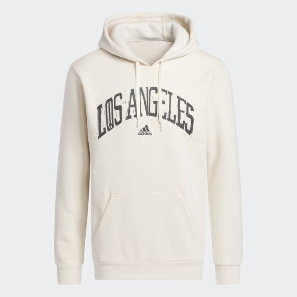 Sweat à Capuche Graphique Adidas Los Angeles Blanc (non Genré)