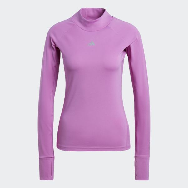 Techfit Aeroready Warm Haut D'entraînement à Manches Longues Adidas Lilas