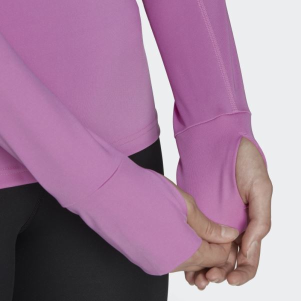 Techfit Aeroready Warm Haut D'entraînement à Manches Longues Adidas Lilas
