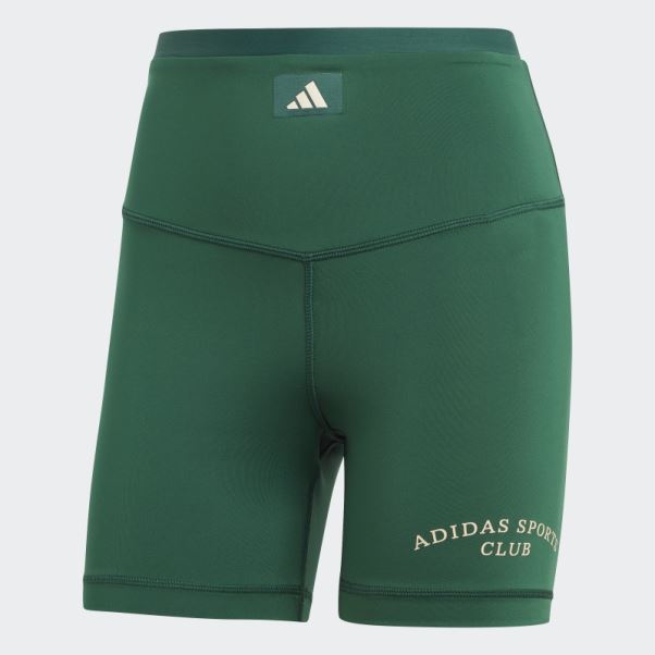 Leggings Sports Club Short Taille Haute Adidas Vert