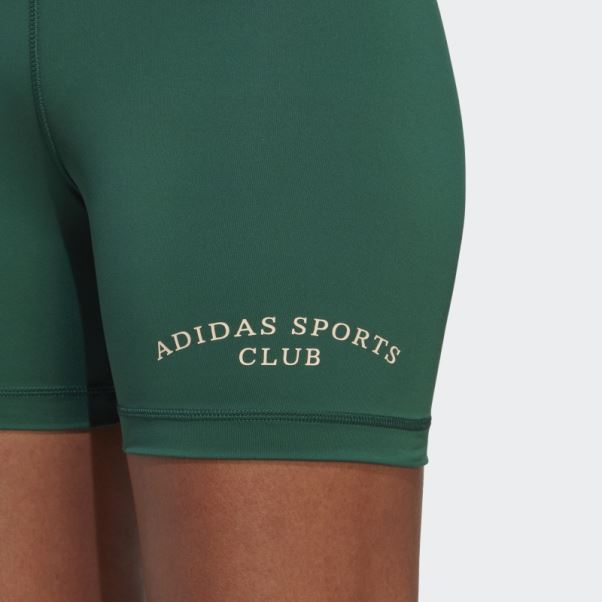 Leggings Sports Club Short Taille Haute Adidas Vert