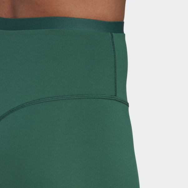 Leggings Sports Club Short Taille Haute Adidas Vert