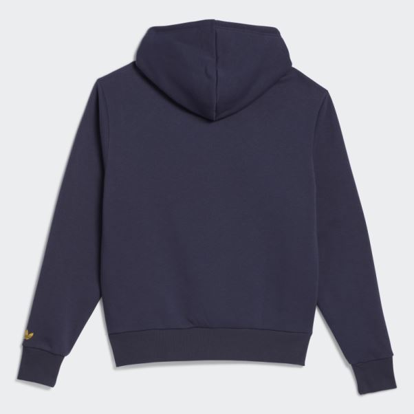 Sweat à Capuche Message Adidas Maite Steenhoudt Bleu Marine